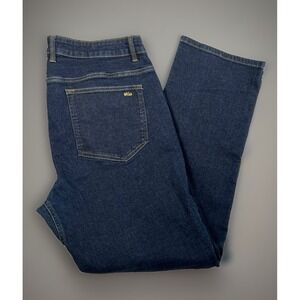 Stio Rivet Jeans Mens 38x30 Stretch Cotton Denim Dark Wash Straight Leg *EUC
